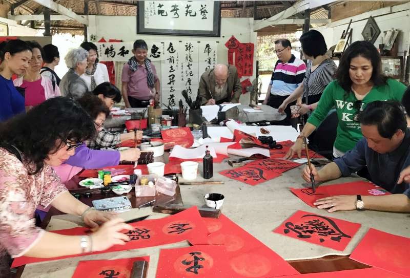 台灣書法家在奇龍美術館筆會 ảnh 3