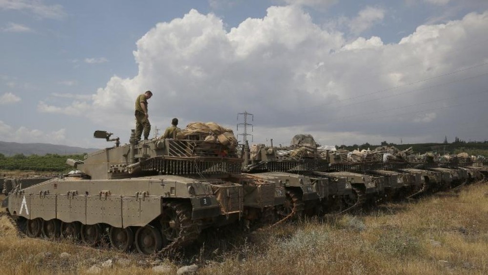 以色列陳兵戈蘭高地。