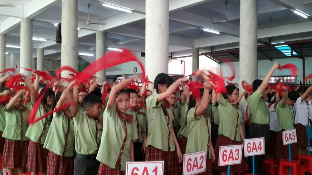 陳佩姬中學粉刷一新迎接新學年。