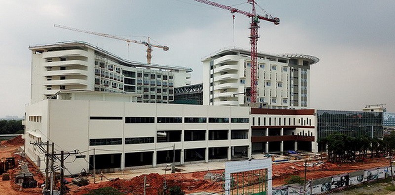 興建中的第九郡腫瘤二醫院。