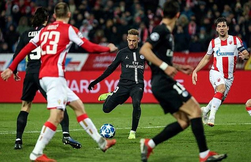 巴黎客場4-1大勝貝爾格萊德紅星。