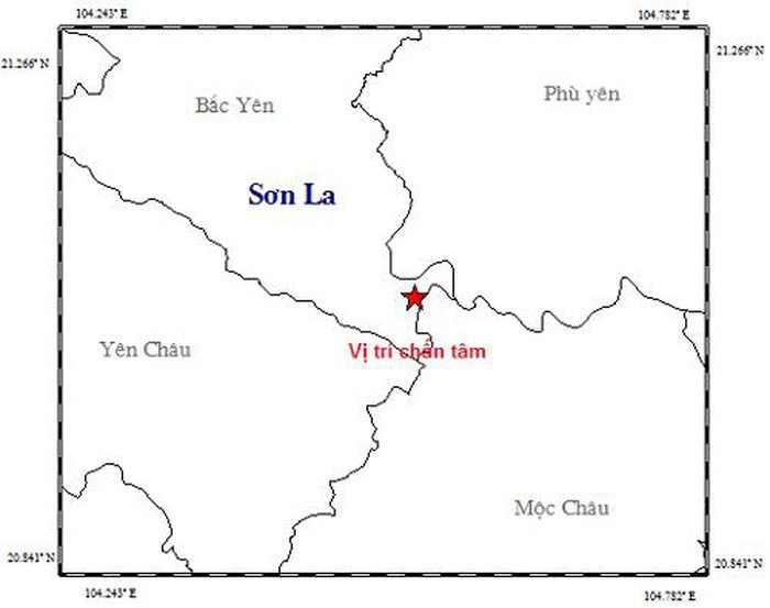 山羅省發生里氏 2.8 級地震