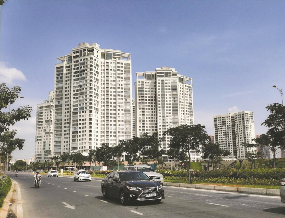 本市冒起許多高層公寓。