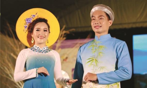 參加2019年越南長衫風采嘉年華參賽者。