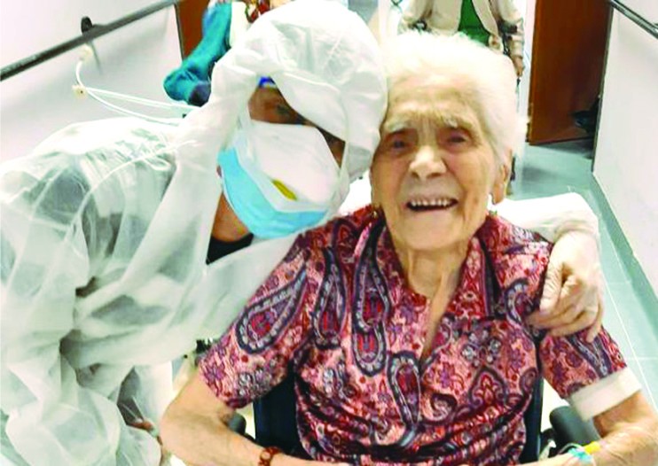 意大利一百零三歲老人瑞阿達‧扎努索。