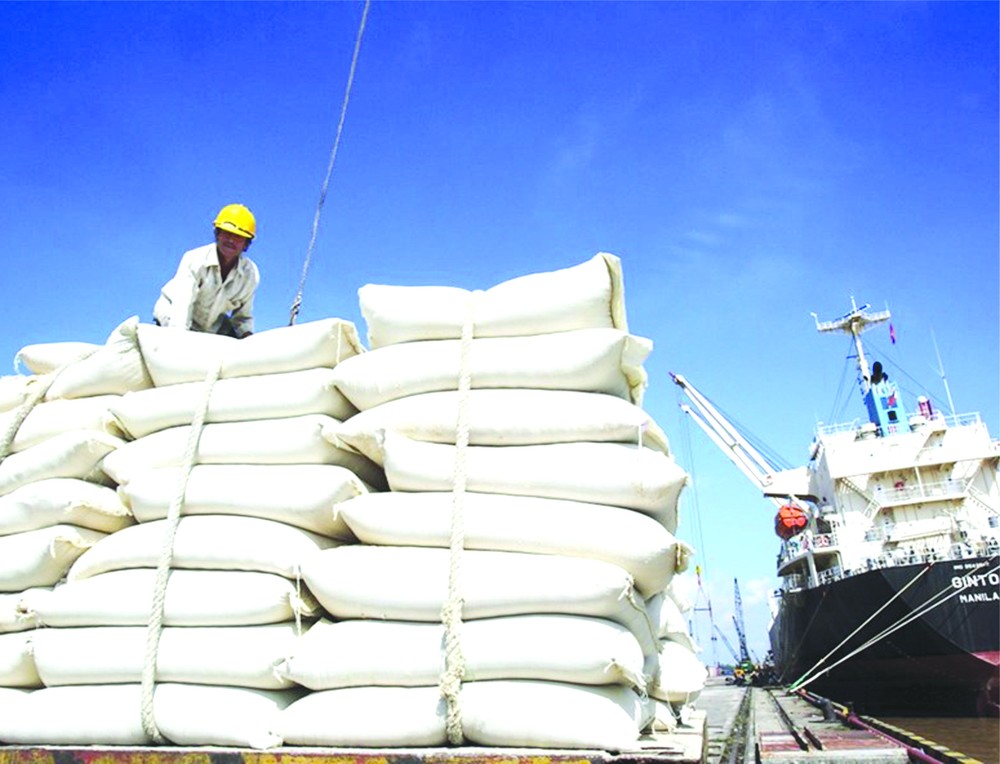 我國大米銷往世界各地。