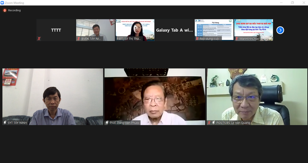 市國立大學醫科系日前召開有關按地方的訂單培訓醫護人員計劃的視像會議。（圖源：互聯網） 