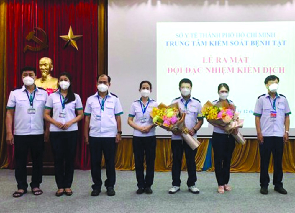 檢疫特任隊亮相儀式。