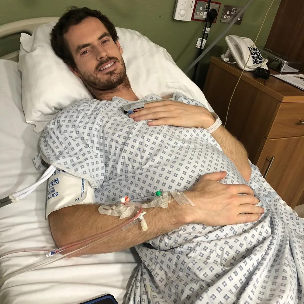 Andy Murray trên giường bệnh