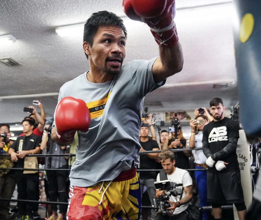 Pacquiao ráo riết tập luyện cho trận đấu với Thurman