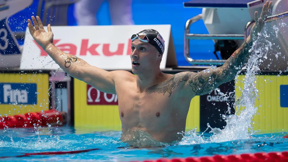 Niềm vui chiến thắng của Caeleb Dressel