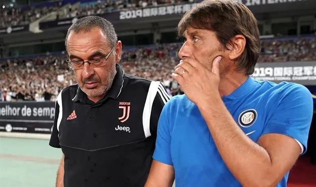 Conte và Sarri, 2 cựu HLV của Chelsea