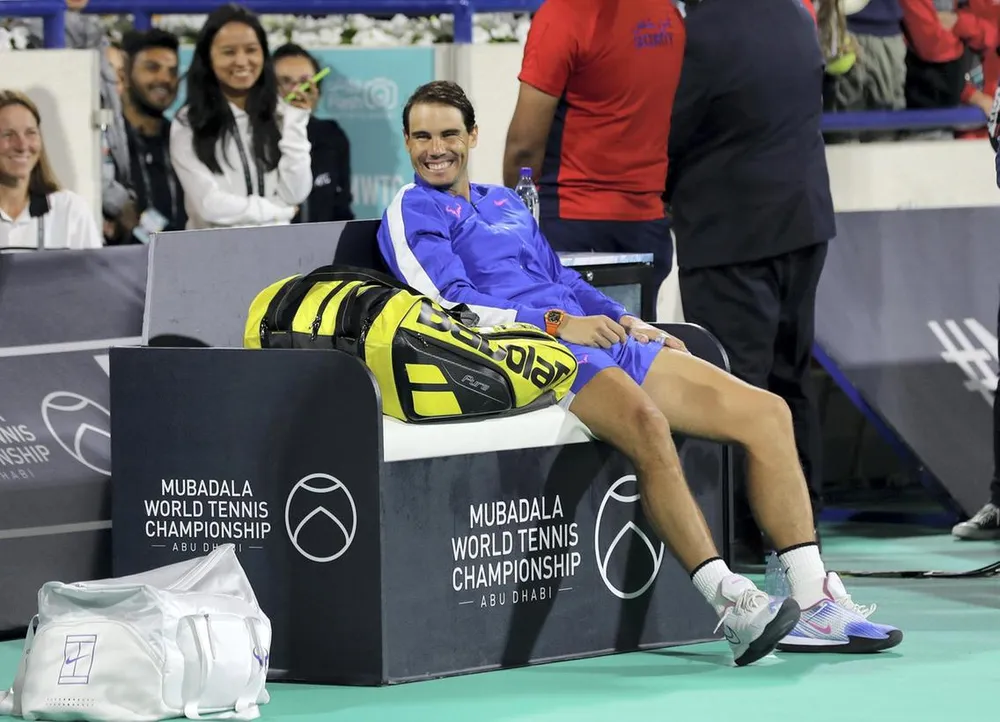5 lần vô địch giải Mubadala World Tennis Championship, Nadal kiếm được 1,25 triệu USD ảnh 4