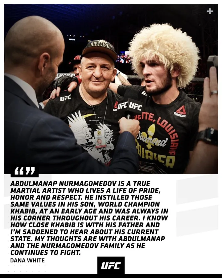 Tấm hình mà McGregor sử dụng để cầu nguyện cho cha của Khabib
