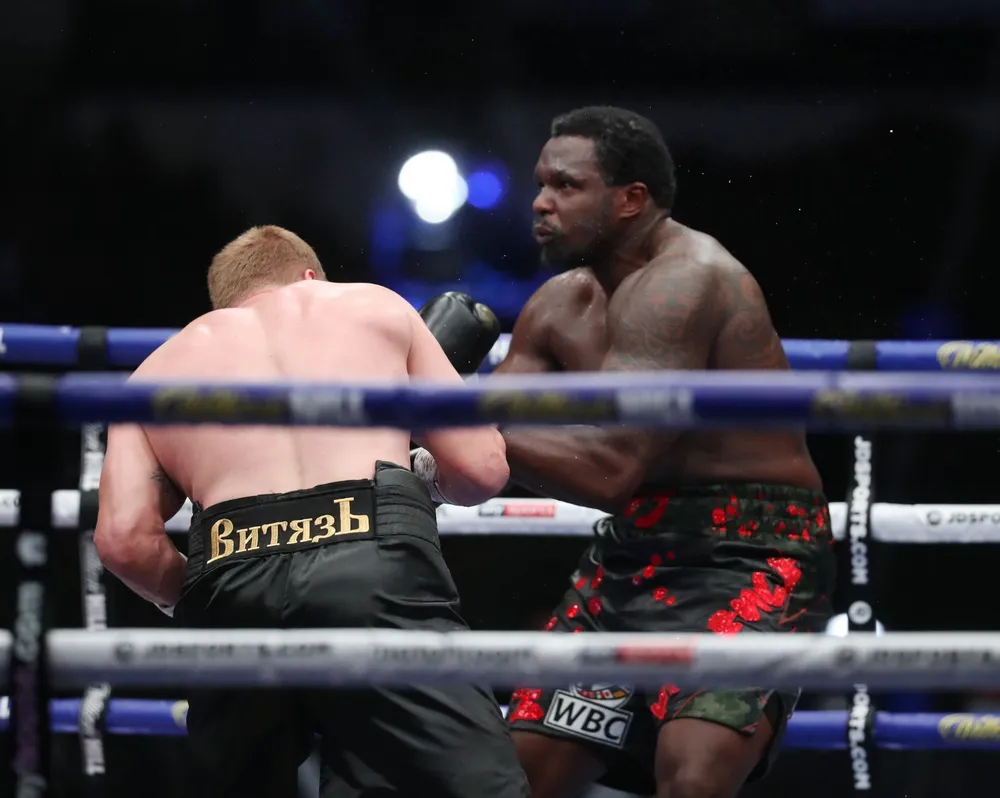 “Sư tử trắng nước Nga” Alexander Povetkin: 2 lần đo đài trong hiệp 4, vẫn đấm KO “Quái hiệp” Dillian Whyte trong hiệp 5 ảnh 1