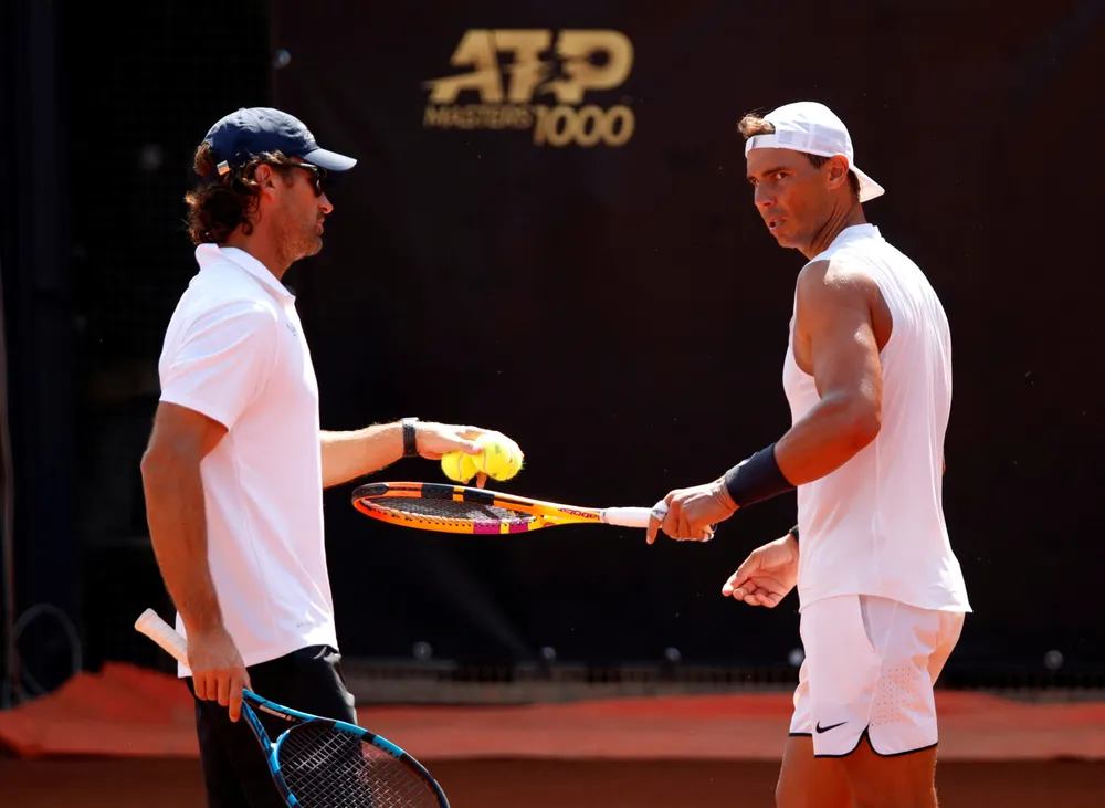 Nadal đang tích cực tập luyện ở Foro Italico
