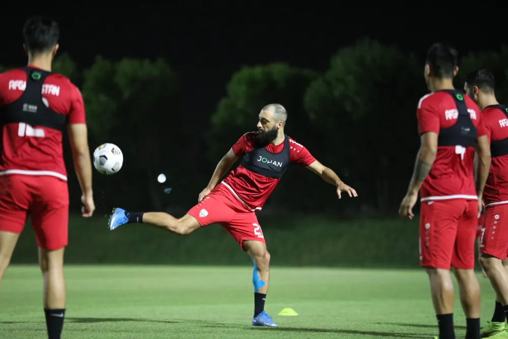 Buổi tập gần nhất của tuyển Afganistan hôm 9-6, hiện chưa rõ số phận của đội tuyển này là như thế nào