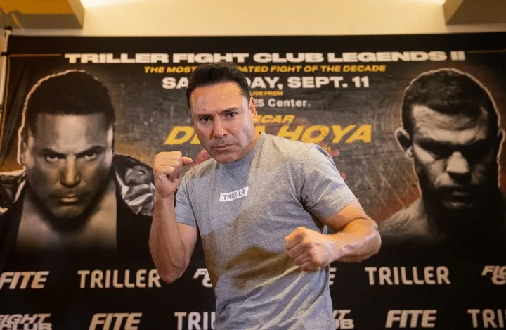 “Ông bầu” Oscar de la Hoya: Đã tiêm vaccine vẫn… mắc Covid-19, bỏ trận đấu với võ sĩ MMA Vitor Belfort ảnh 1