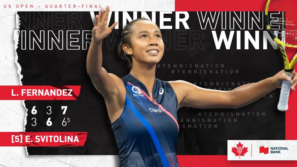 Sau Andreescu, Fernandez mang tự hào cho quần vợt Canada ở Grand Slam trên đất Mỹ