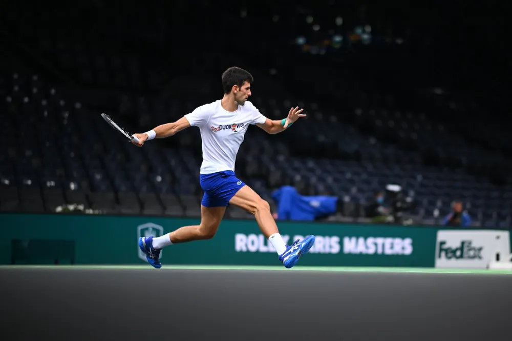 Djokovic tích cực tập luyện