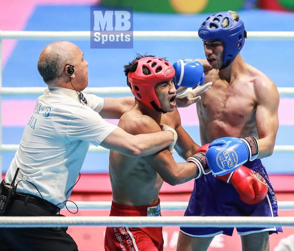 Jan Claude Saclag trong trận CK SEA Games 2019