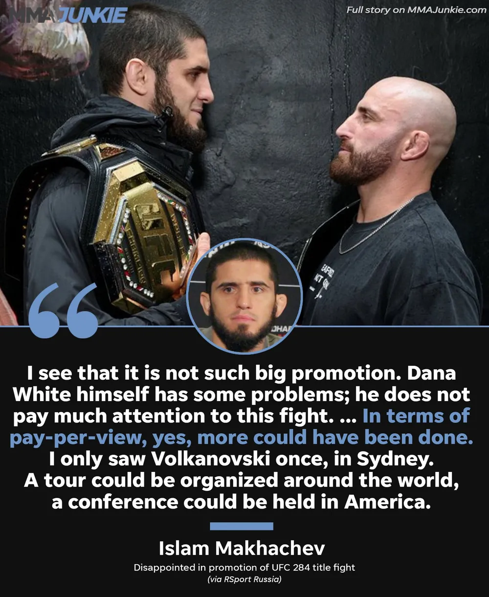 Makhachev cho rằng UFC thiếu quảng bá hình ảnh trận đấu Makhachev cho rằng UFC thiếu quảng bá hình ảnh trận đấu