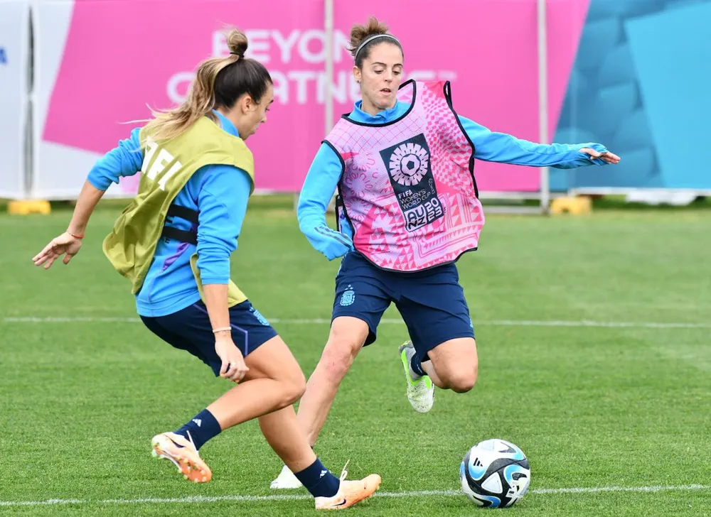 Một buổi tập của tuyển nữ Argentina