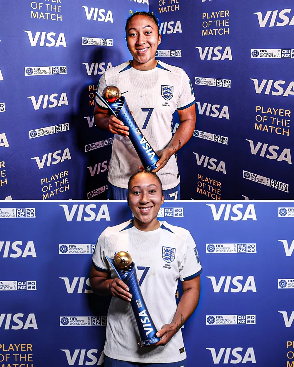 Lauren đã 2 lần là Cầu thủ xuất sắc nhất trận đấu ở World Cup nữ 2023 Lauren đã 2 lần là Cầu thủ xuất sắc nhất trận đấu ở World Cup nữ 2023