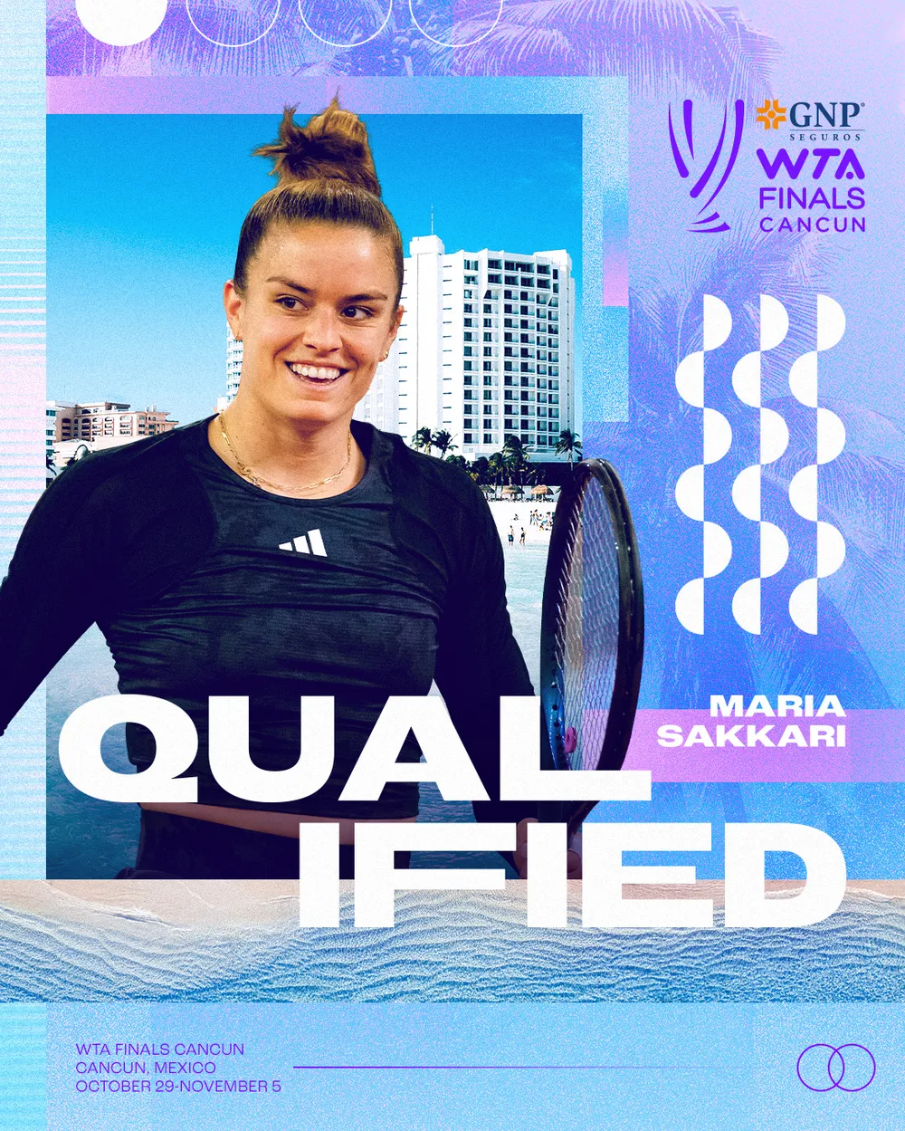 Sakkari may mắn giành vé tham dự WTA Finals 2023