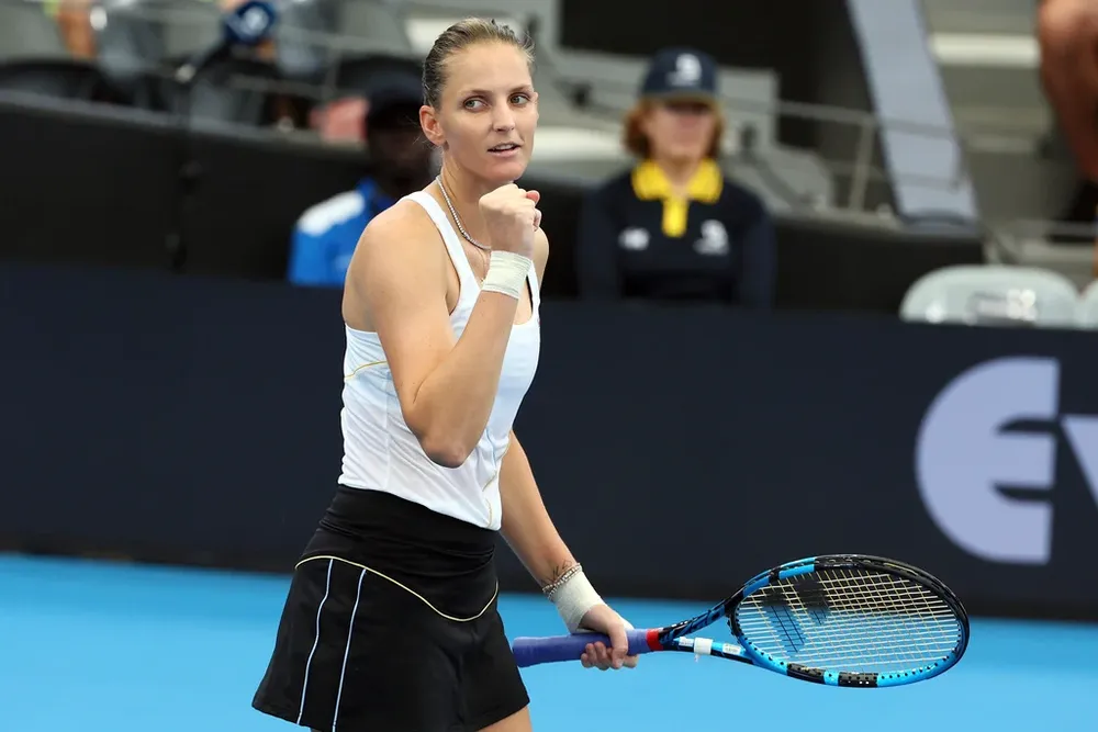 Nét tự tin trên gương mặt của Ka. Pliskova, tay vợt Đương kim vô địch đơn nữ của Brisbane International