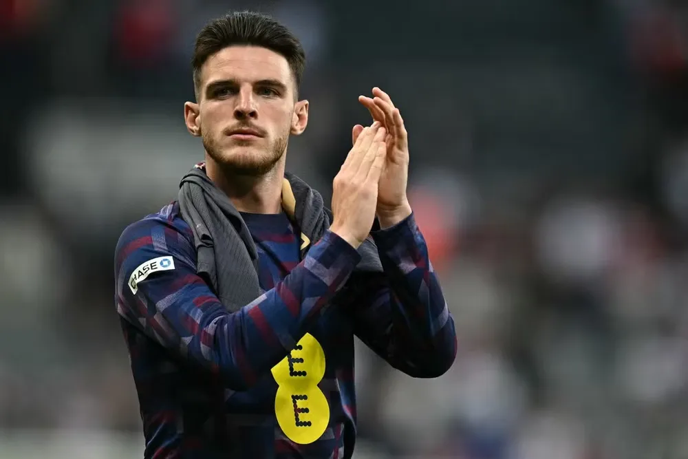 Rice trong màu áo tuyển Anh