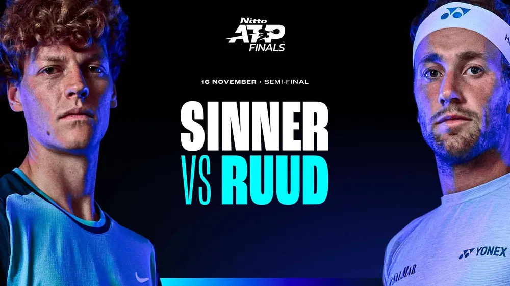 Sinner sẽ đấu Ruud vào lúc 2 giờ 30 rạng sáng mai