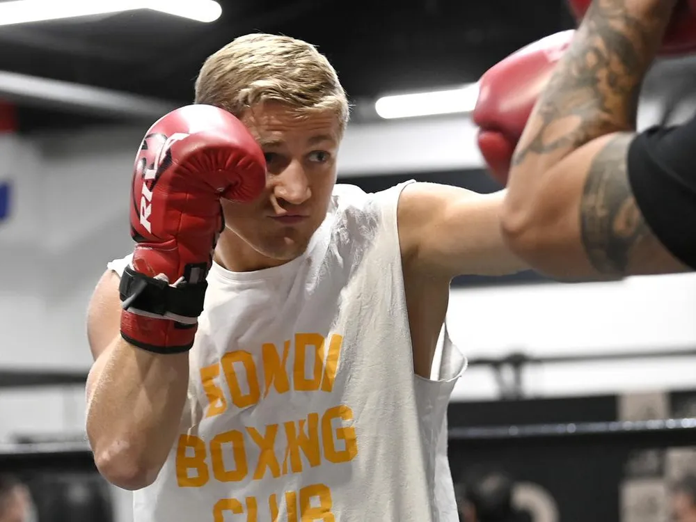 Vorobiev trên sàn tập