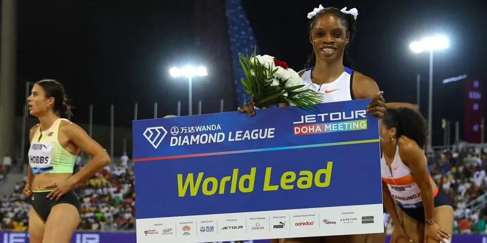 Tia giành vinh quang ở Doha