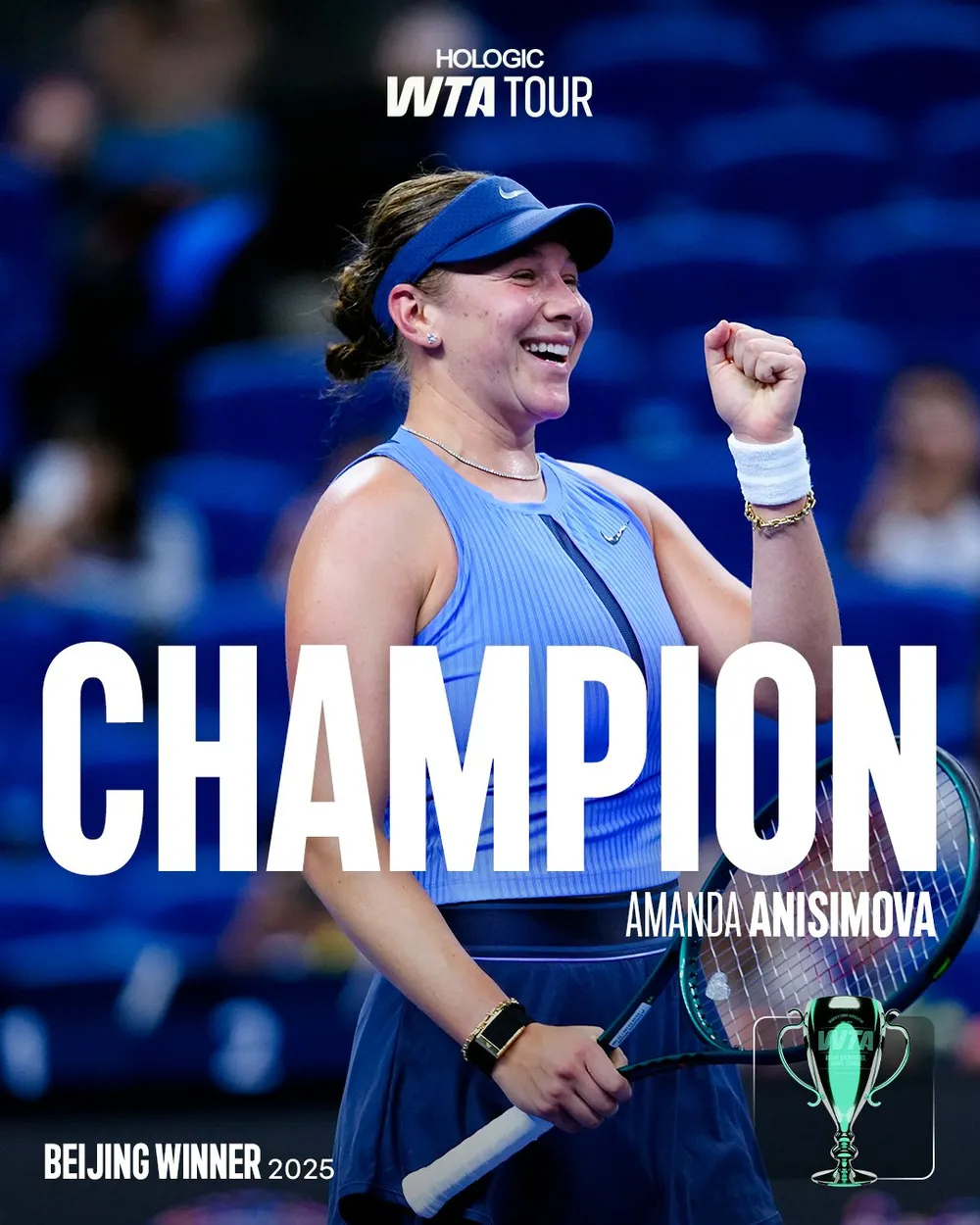 Anisimova vô địch WTA China Open 2025
