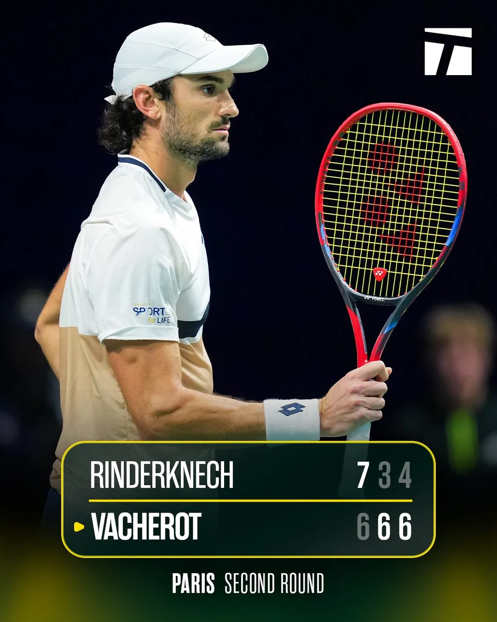 Vacherot vượt qua Rinderknech lần thứ 2