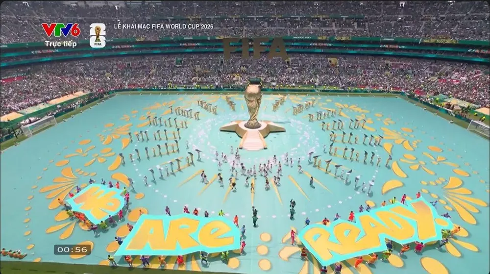 Lễ hội khai mạc World Cup 2026 tại Mexico (Ảnh: Truyền hình VTV)