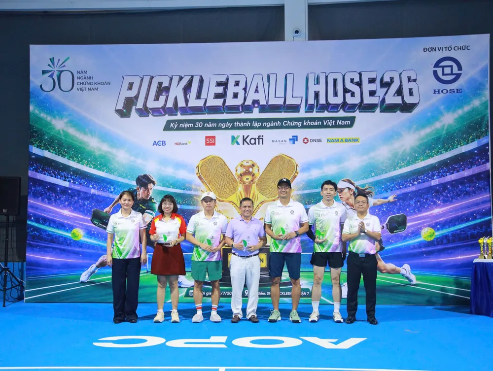 Giải pickleball chào mừng ngày thành lập ngành chứng khoán