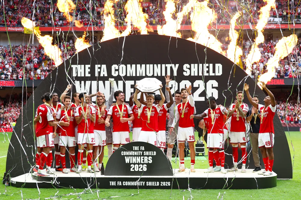 Arsenal khẳng định sức mạnh khi vừa vô địch Siêu Cúp nước Anh. (Ảnh: THX)