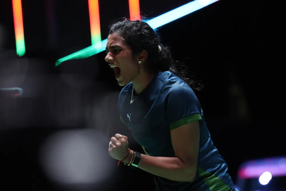 PV Sindhu ở giải Nhật Bản mở rộng mới đây (Ảnh: THX)