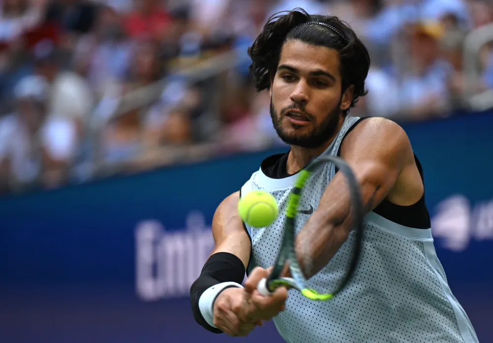 Carlos Alcaraz chơi bóng trong sáng và hết mình, như một chú kỳ lân của ATP Tour (Ảnh: THX)