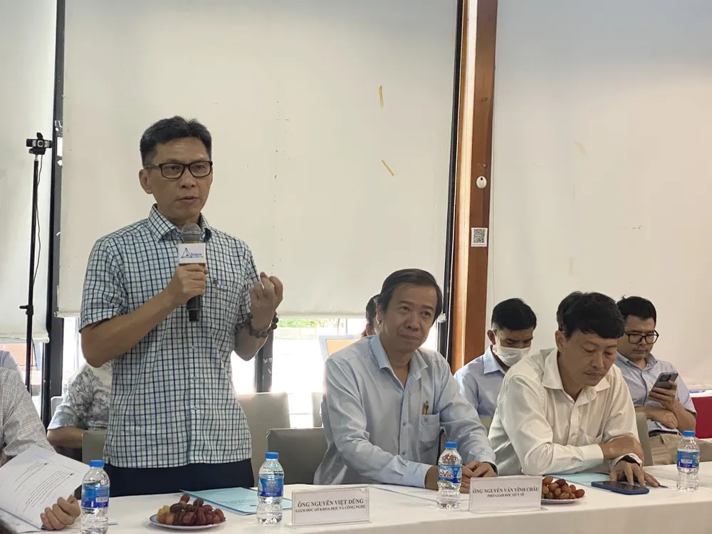 Giám đốc Sở KH-CN TPHCM Nguyễn Việt Dũng phát biểu tại sự kiện