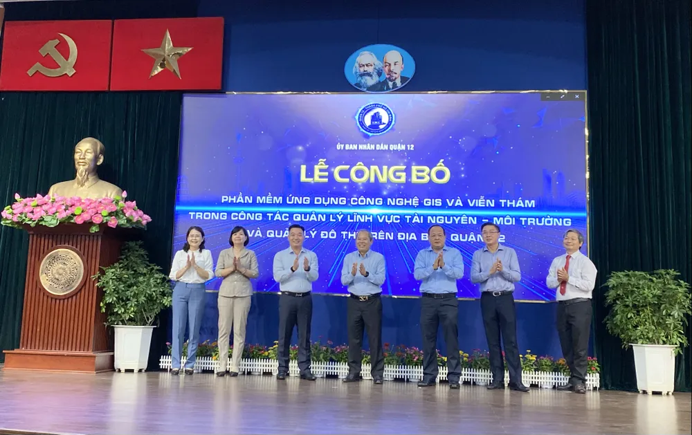 Phần mềm ứng dụng công nghệ GIS và viễn thám chính thức đưa vào hoạt động trên địa bàn quận 12