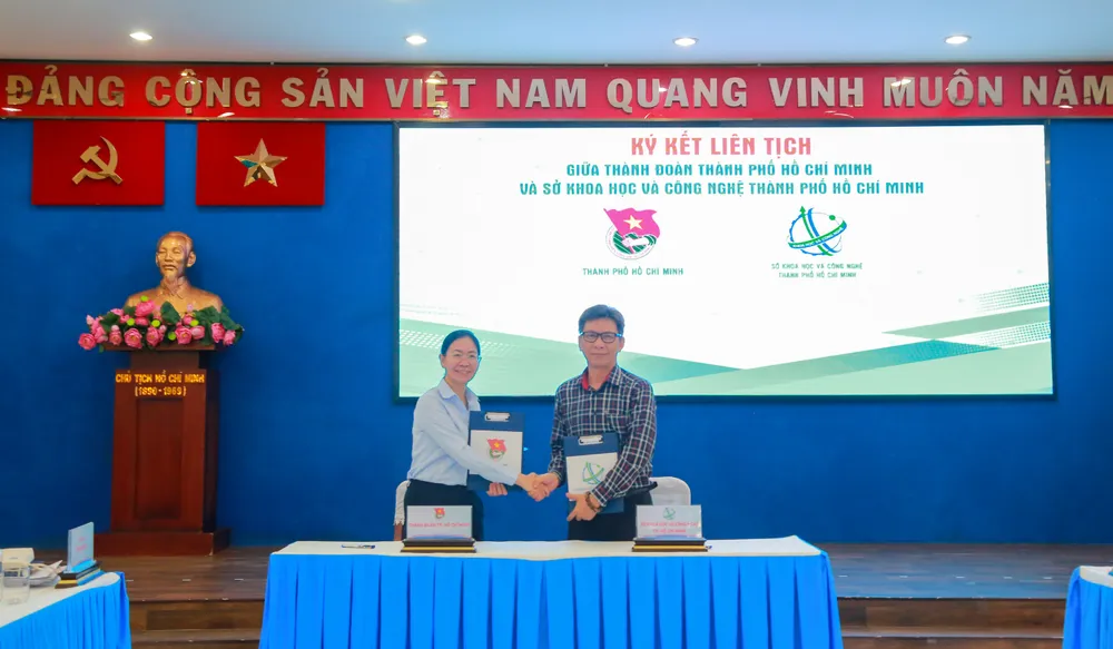 Thành đoàn TPHCM và Sở KHCN TPHCM ký kết liên tịch về việc thúc đẩy, phát triển các hoạt động nghiên cứu khoa học - đổi mới sáng tạo giai đoạn 2023-2025