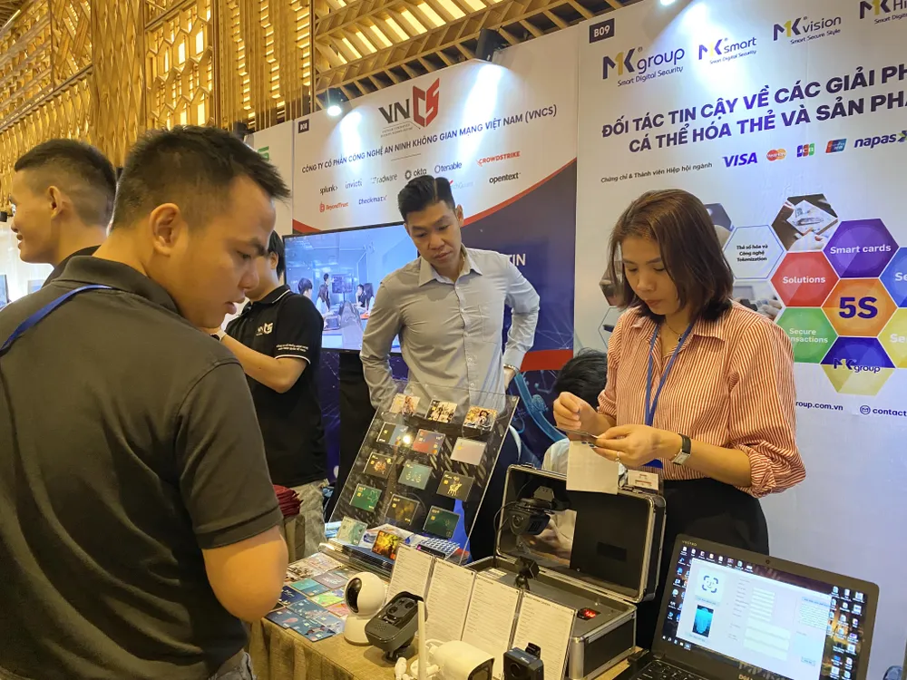 Gian hàng triển lãm với những giải pháp, sản phẩm ATTT đến các công ty công nghệ hàng đầu