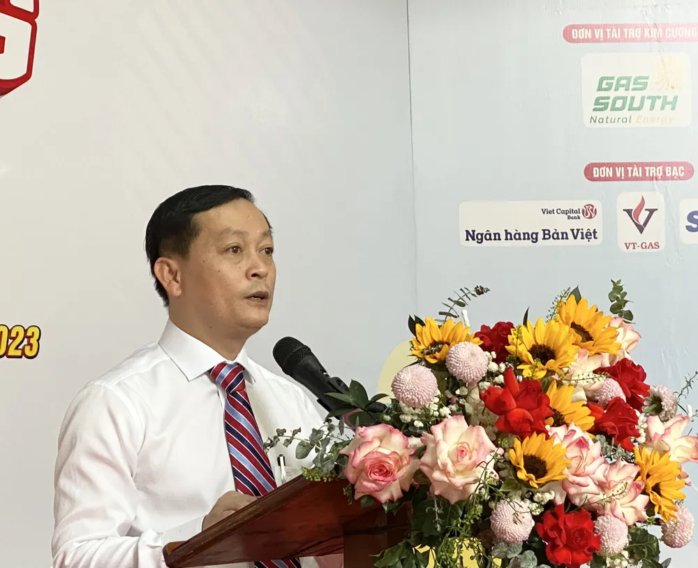 TS. Nguyễn Xuân Hồng, Phó Hiệu trưởng Trường Đại học Công nghiệp TPHCM phát biểu tại sự kiện