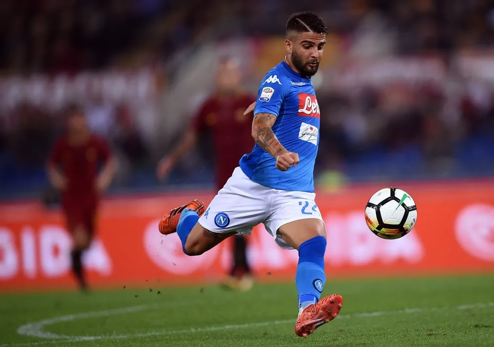 Lorenzo Insigne ghi bàn quyết định cho Napoli ở phút 20. Ảnh: Getty Images.