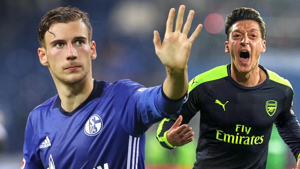 Leon Goretzka và Mesut Oezil là mục tiêu của Juventus trong tháng 1. Ảnh Bild.