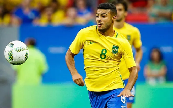 Rafinha trong màu áo Brazil. Ảnh: Getty Images.