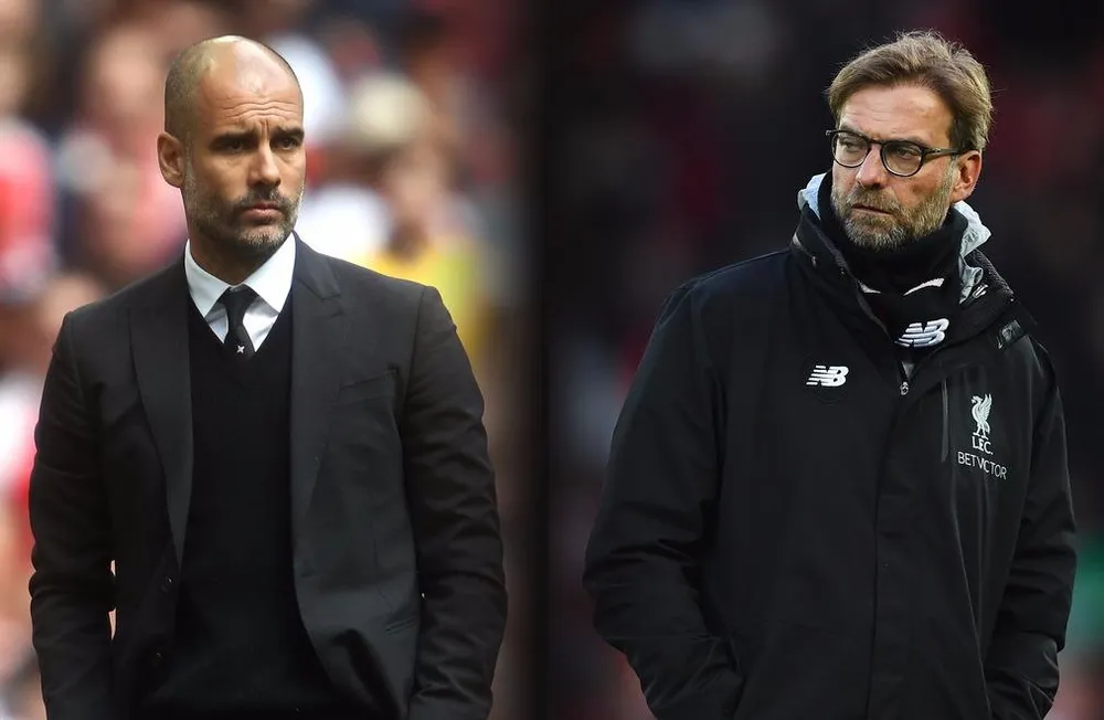 Pep Guardiola (Manchester City) và Jurgen Klopp (Liverpool)